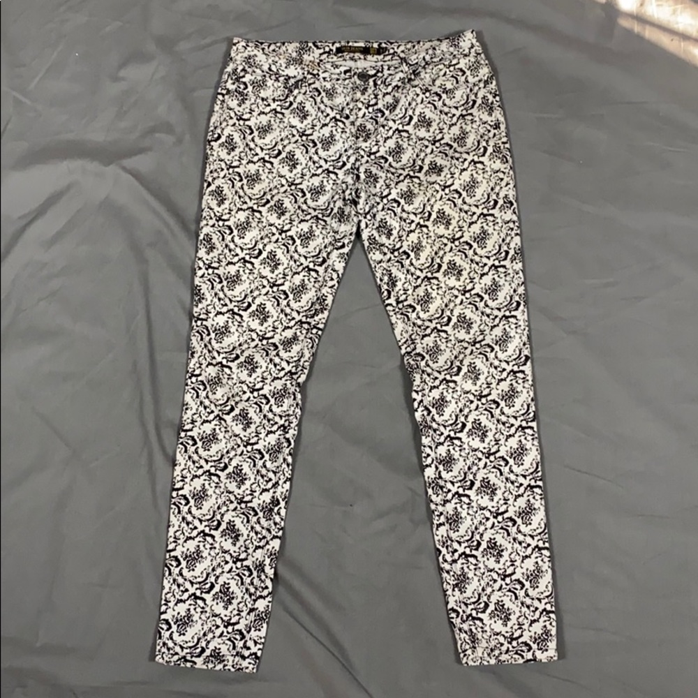 Black & White Damask Jeans